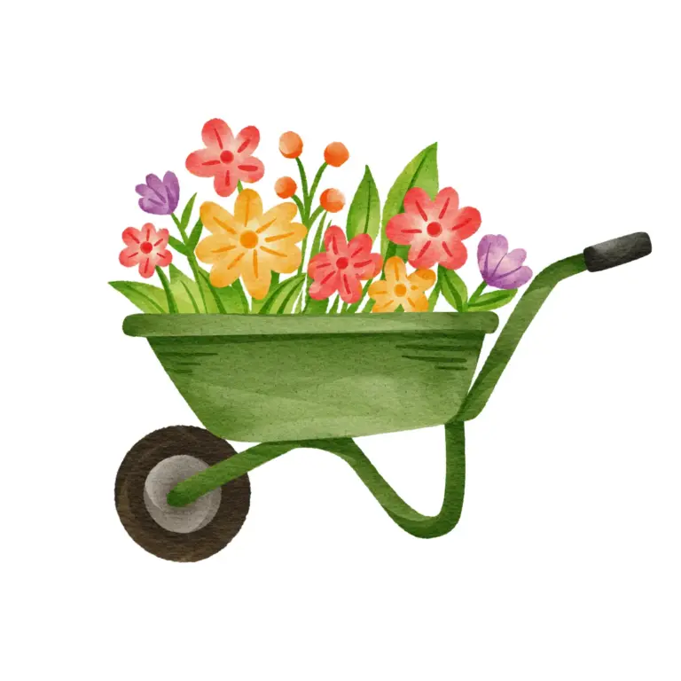 Schubkarre aquarell